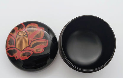 Camellia usucha natsume 椿紋薄茶器 Oshita Kosen