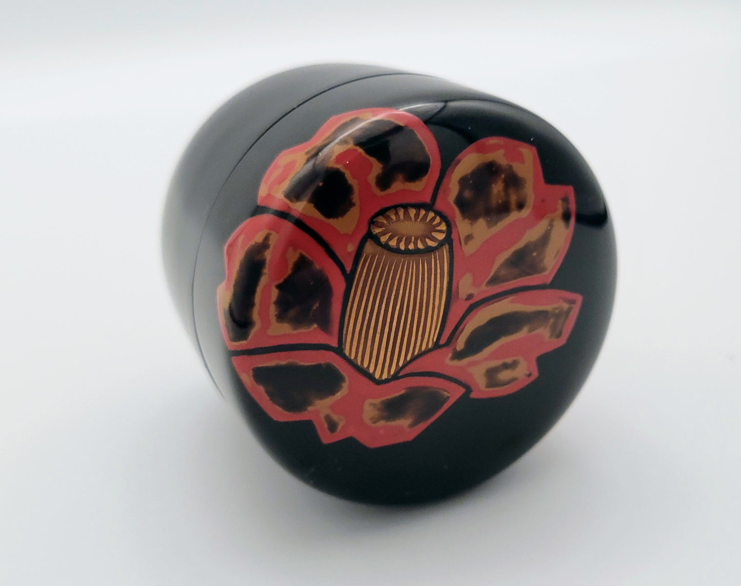 Camellia usucha natsume 椿紋薄茶器 Oshita Kosen