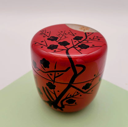Umetsuki natsume 梅月蒔絵中棗 Nakatani Hakuho