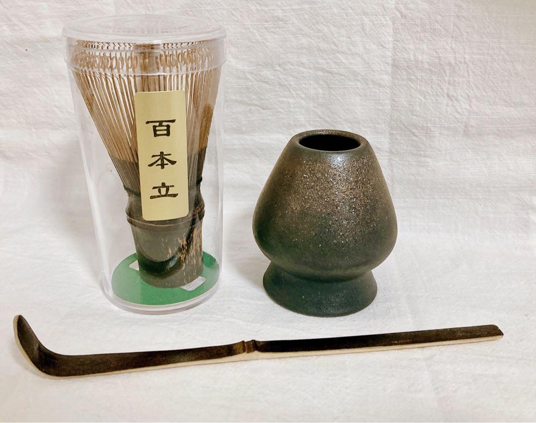 Zwarte Bamboe Matcha Set – Handgemaakt (黒竹) - Chasen 100 Standing Prongs